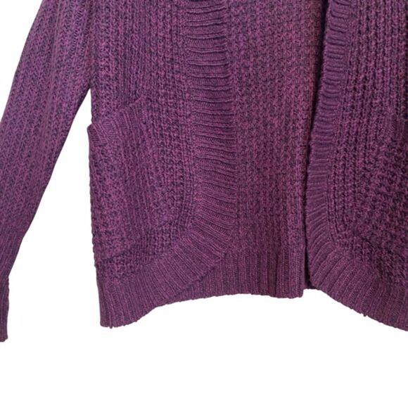 RD style Cotton Blend Chunky Cable Knit Open Front Cardigan NWOT Size XS - Picture 3 of 10